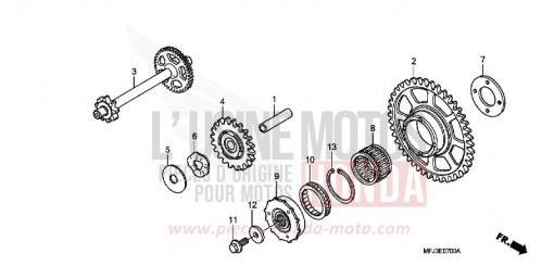 EMBRAYAGE DE DEMARRAGE CBR600RR8 de 2008